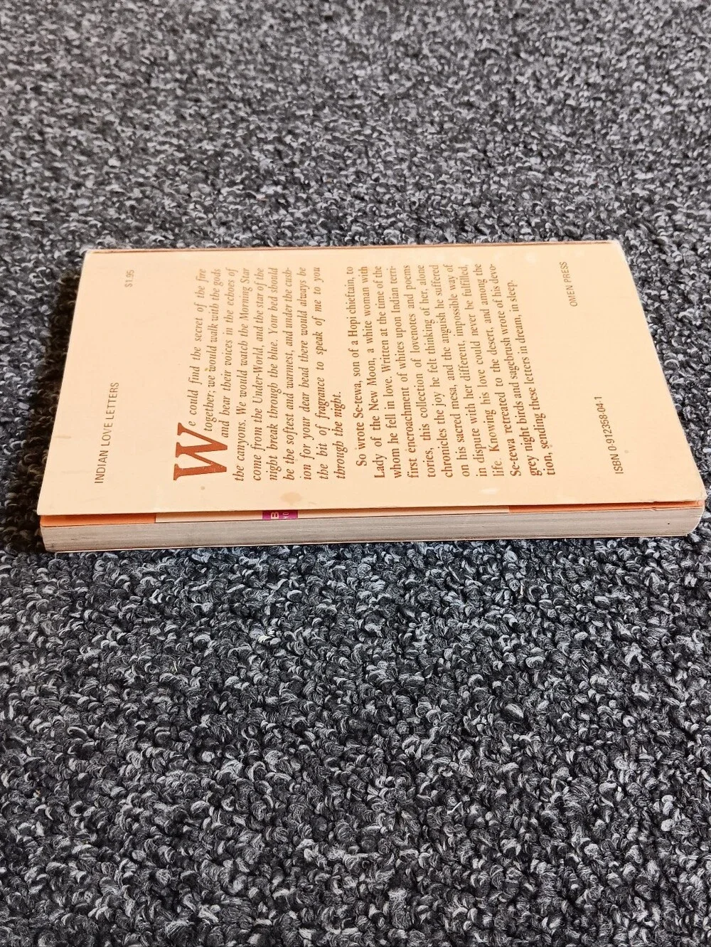 1972 Indian Love Letters Paperback Book, Hopi Native American Romance Novel VTG